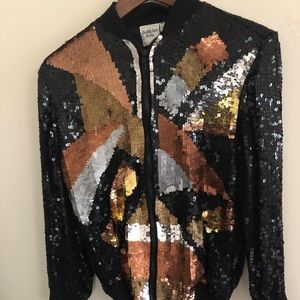 Vintage sequin bomber